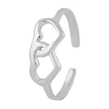 Fair Double Heart Toe Ring-TRMX094 3