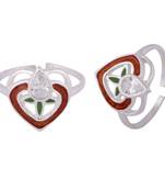 Full Heart Silver Toe Ring-TRMX099