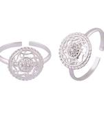 Antique Chakra Silver Toe Rings-TRMX100