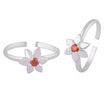 Daisy Silver Toe Ring-TRMX108 1