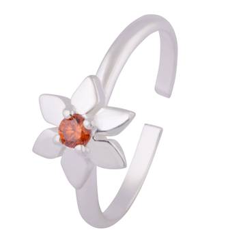 Daisy Silver Toe Ring-TRMX108 2