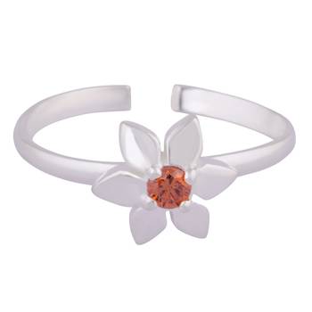 Daisy Silver Toe Ring-TRMX108 3