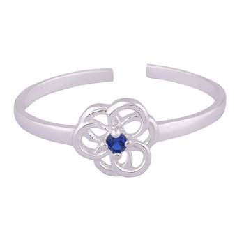 Lil Cutout Silver Toe Ring-TRMX116 2