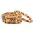 Gold Plated Traditional Bangles Set Of 6 For Women's