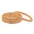 Gold Plated Bangles with Moti 4 Pc Bangles For Women