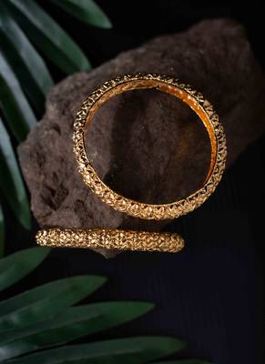 Gold Plated Bangles Set Of 2 3