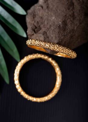 Gold Plated Bangles Set Of 2 4