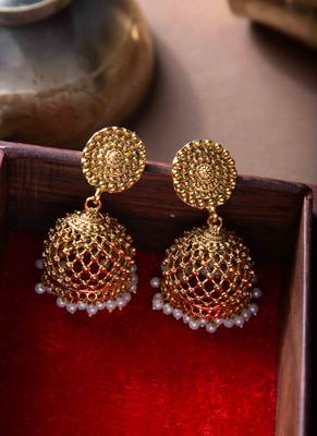 Gold Plated Designer Jhumkas 2