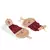 Red Beaded Traditional Design  Earrings