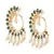 Green Stone Studded Earrings