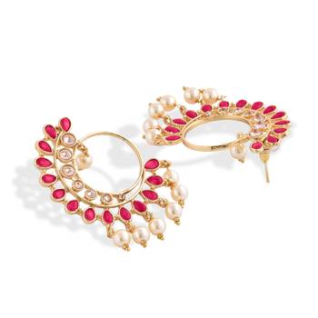 Pink stone Earrings 5