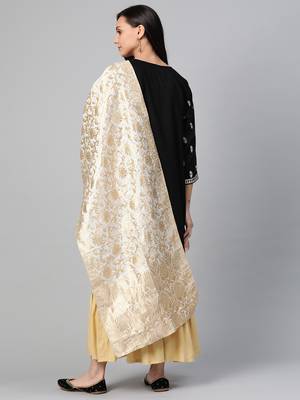 Black woven viscose ethnic-kurtis 2