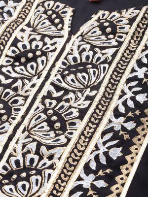 Black woven viscose ethnic-kurtis 4