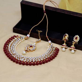 Maroon necklace-sets 2