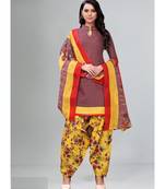 pink cotton unstitched cotton salwar kameez