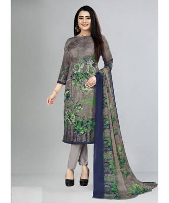 grey cotton unstitched cotton salwar kameez 1