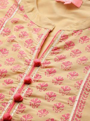Gold woven cotton ethnic-kurtis 4