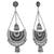 Indian Oxidized Silver Afghani Kashmiri Long Jhumki Earrings