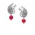Silver Oxidized Peacock Earrings