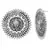 Oxidized Silver Afghani Stud Earrings Jewelry