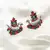 Designer Traditional Oxidized Silver Peacock Design Jhumka