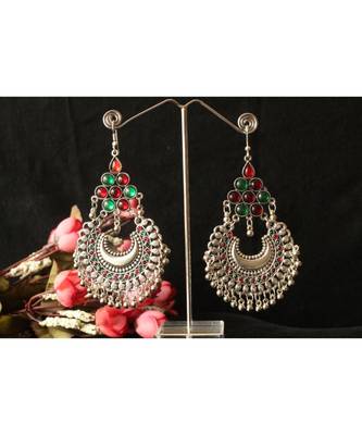 Silver Plated Chandbali Earrings 2