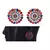 Silver Studded Multicolor Stone Studs