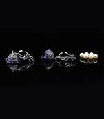 Traditional Oxidized Silver Shiva Trishul Design Jhumka Ghungroo Earrings for Women and Girls