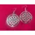Silver Plated Round Shaped Earrings
