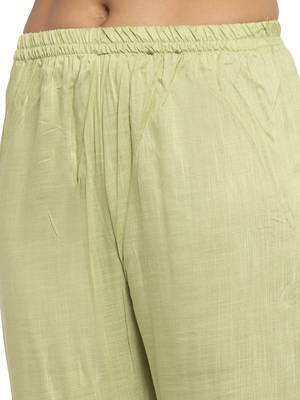 Green plain rayon kurtas-and-kurtis 5