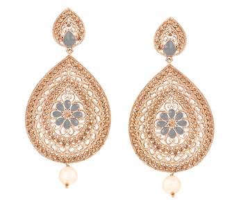 Grey diamond earrings 1