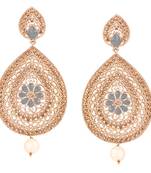 Grey diamond earrings