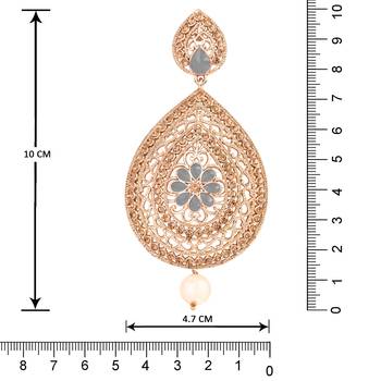 Grey diamond earrings 2