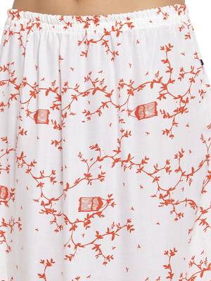 Orange printed cotton kurtas-and-kurtis 5
