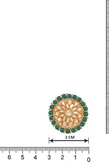 Green pearl earrings