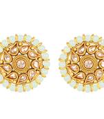 Turquoise pearl earrings