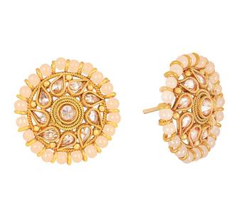 Pink pearl earrings 2