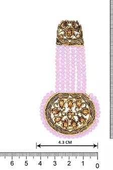 Pink crystal earrings