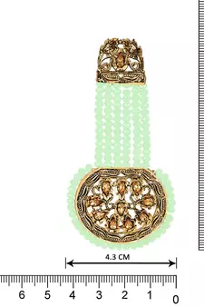Green crystal earrings