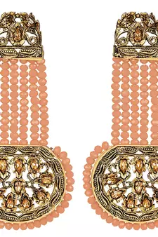 Pink crystal earrings