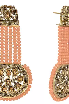 Pink crystal earrings