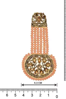 Pink crystal earrings