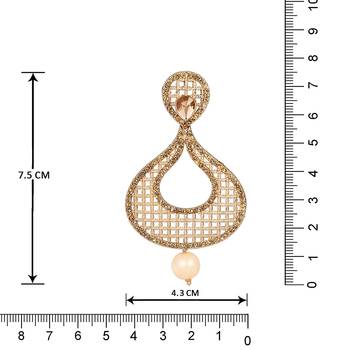 Brown diamond earrings 2
