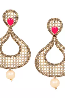 Pink diamond earrings