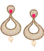 Pink diamond earrings