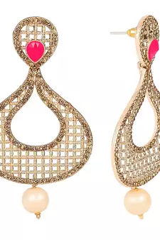 Pink diamond earrings