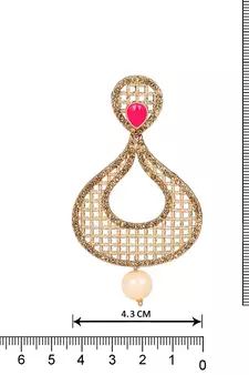Pink diamond earrings