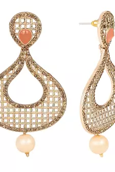Pink diamond earrings