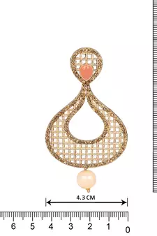 Pink diamond earrings