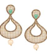 Green diamond earrings
